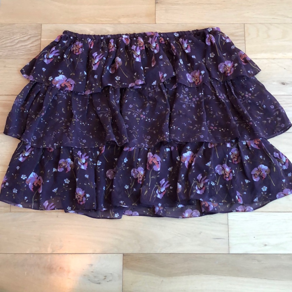 LoveShack Fancy Tiered Mini Skirt